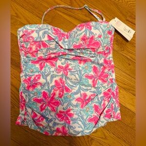 🆕 Lilly Pulitzer Flamenco Tankini Top & Bottom Bathing Suit